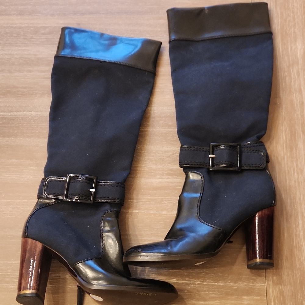 Stella Mcartney Back and Brown Women's Knee-High Boots